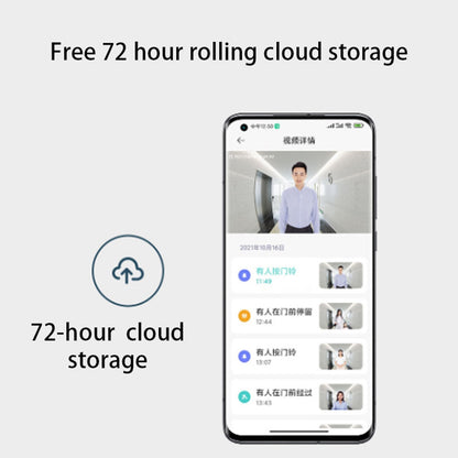 XIAOMI MJMLO5-FJ Smart Doorbell 3 Support 180-Degree Wide View 2K Super Clear Doorbell for Home Security (CN Plug )