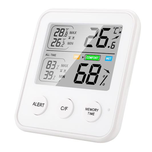 TS-9909 High Precision Digital Display Hygrometer Thermometer Indoor Temperature and Humidity Meter