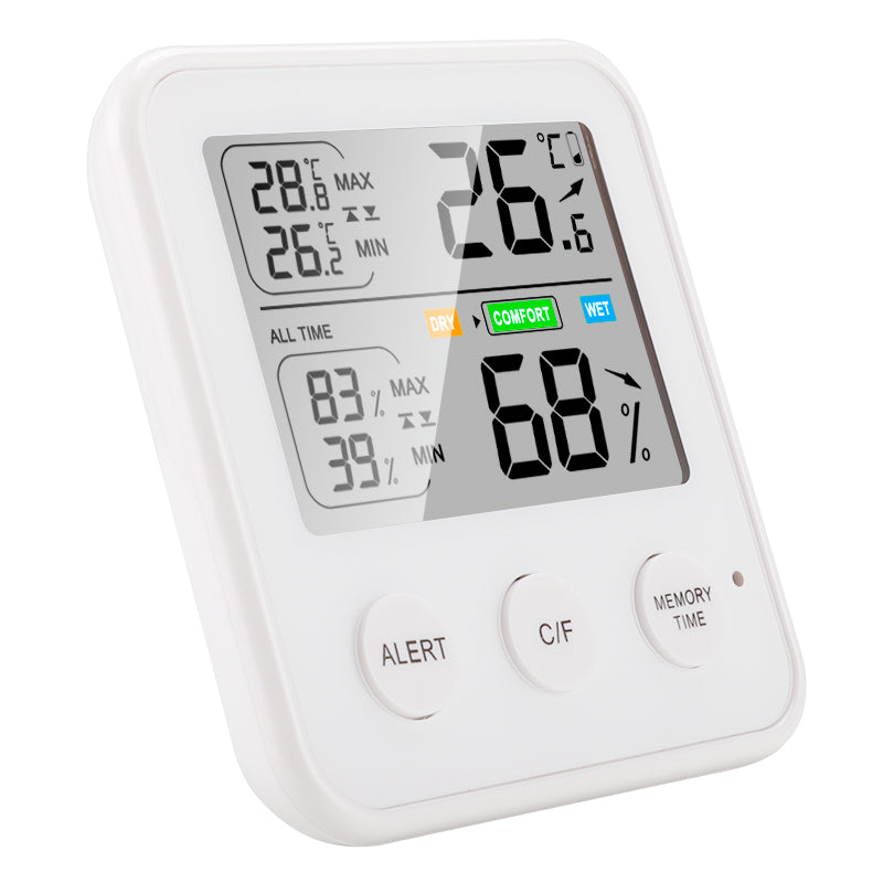 TS-9909 High Precision Digital Display Hygrometer Thermometer Indoor Temperature and Humidity Meter