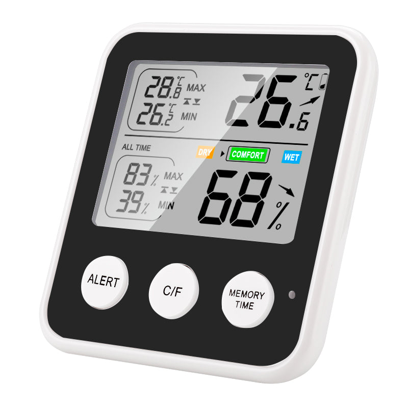 TS-9909 High Precision Digital Display Hygrometer Thermometer Indoor Temperature and Humidity Meter