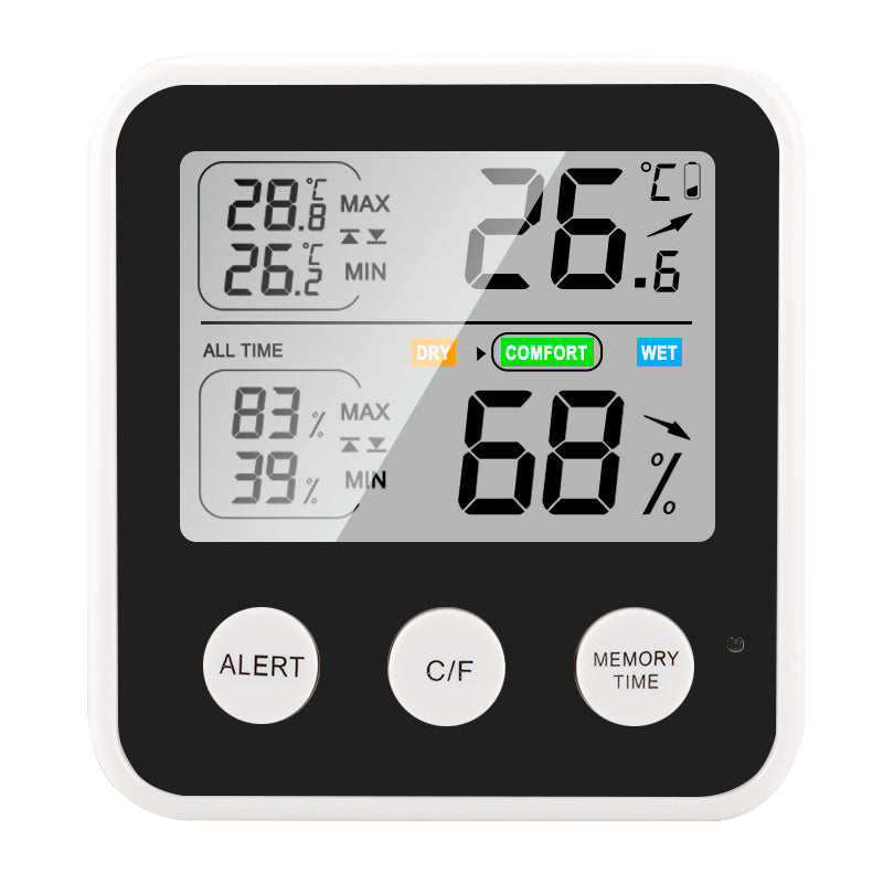 TS-9909 High Precision Digital Display Hygrometer Thermometer Indoor Temperature and Humidity Meter