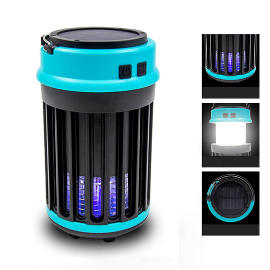 5861T Portable Solar USB Charge Mosquito Killer Lamp Electric LED Insect Fly Bug Trap Light