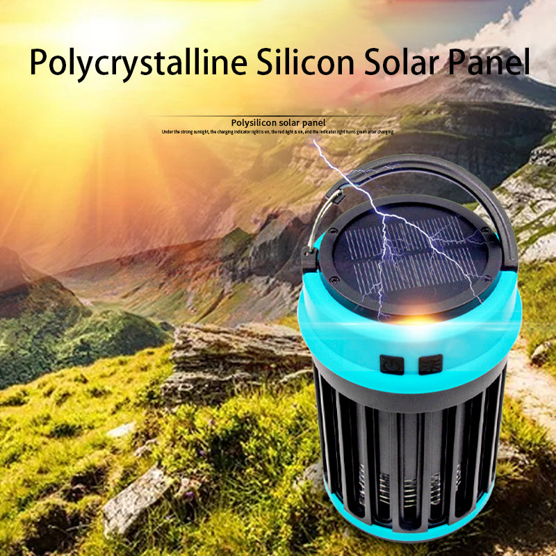 5861T Portable Solar USB Charge Mosquito Killer Lamp Electric LED Insect Fly Bug Trap Light