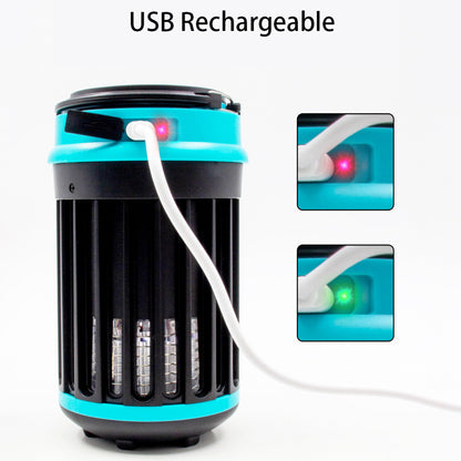 5861T Portable Solar USB Charge Mosquito Killer Lamp Electric LED Insect Fly Bug Trap Light