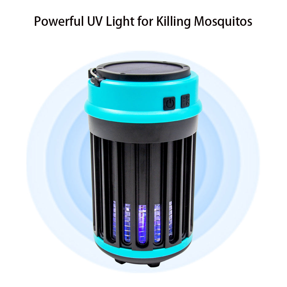 5861T Portable Solar USB Charge Mosquito Killer Lamp Electric LED Insect Fly Bug Trap Light