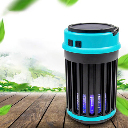 5861T Portable Solar USB Charge Mosquito Killer Lamp Electric LED Insect Fly Bug Trap Light