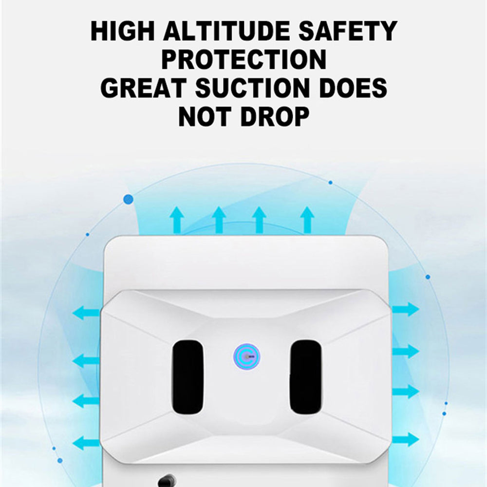 BO-694 Window Cleaner Robot Window Vacuum Cleaner with Spray Bottle Remote Control Glass Cleaning Robotic Tool