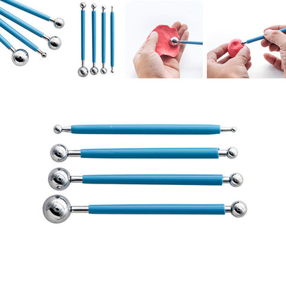 20122518 18PCS Pottery Tools Set Stone Plastic Clay Carving Knives Toys DIY Tools Dotting Pen