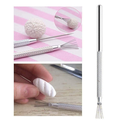 21072901 Feather Wire Texture Pottery Tool Pottery Texture Brush Polymer Clay Strong Wire Sculpting Modeling Tool