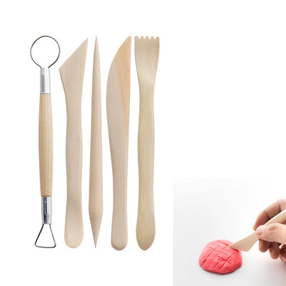 21031324 24PCS Pottery Tools Set Stone Plastic Clay Carving Knives Toys DIY Tools Dotting Pen