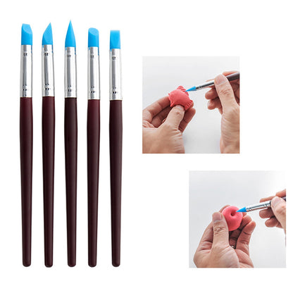 21031324 24PCS Pottery Tools Set Stone Plastic Clay Carving Knives Toys DIY Tools Dotting Pen