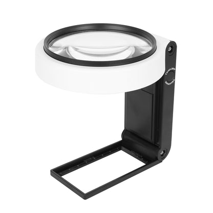 7018B 90mm UV LED Magnifier Foldable Design 5X 25X Magnifying Glass for Jewelry Diamonds Cash Money