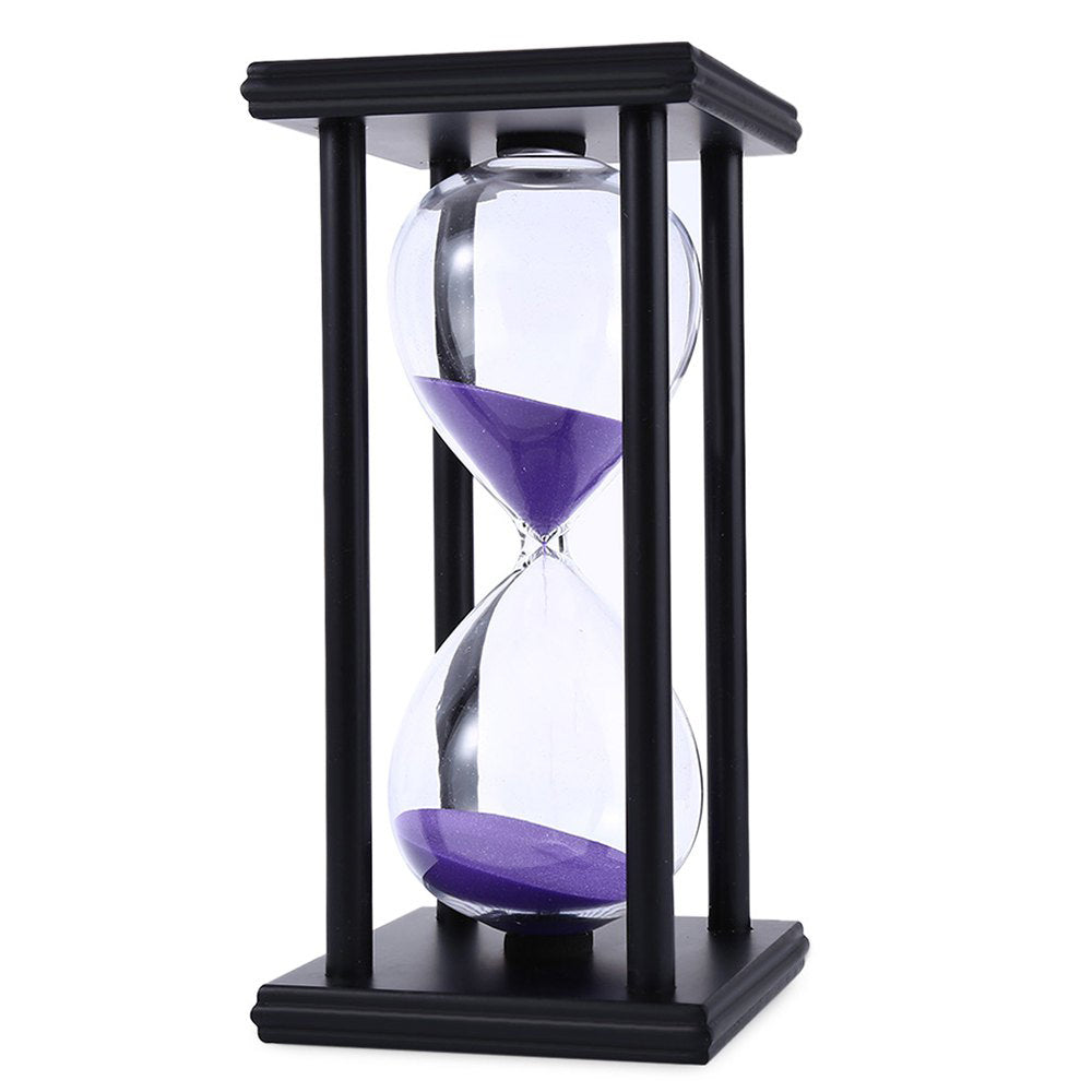 45 Minutes Sand Clock 4 Wooden Frames Sand Watch Mini Vintage Sandglass Timer