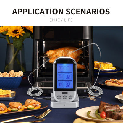 TS-K32 Bidirectional Probe Multifunctional Wireless BBQ Thermometer Food Oven Temperature Measurement Tool (BPA Free, FDA Certificated)