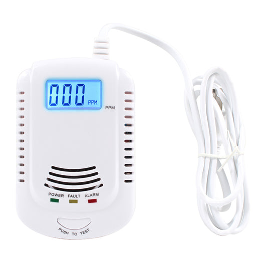 XY-808COM Carbon Monoxide Alarm Detector Compound Type Fuel Gas Monitor CO Sensor with LCD Display