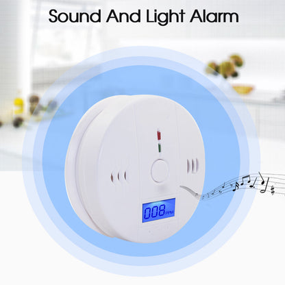 XY-602 Accurate Carbon Monoxide Detector Battery Powered CO Poisonous Toxic Gas Sensor Monitor with LCD Display Easy to Read (English Version)