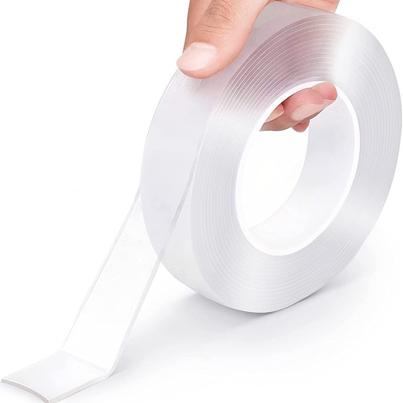 1000mmx50mmx2mm No Trace Nano Tape, Waterproof Transparent Double-Sided Adhesive Tape