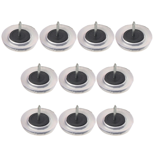 10Pcs PVC Plastic Furniture Feet Nails Protector Ground Chair Leg Floor Nail Anti-skid Sofa Table Bottom Pad