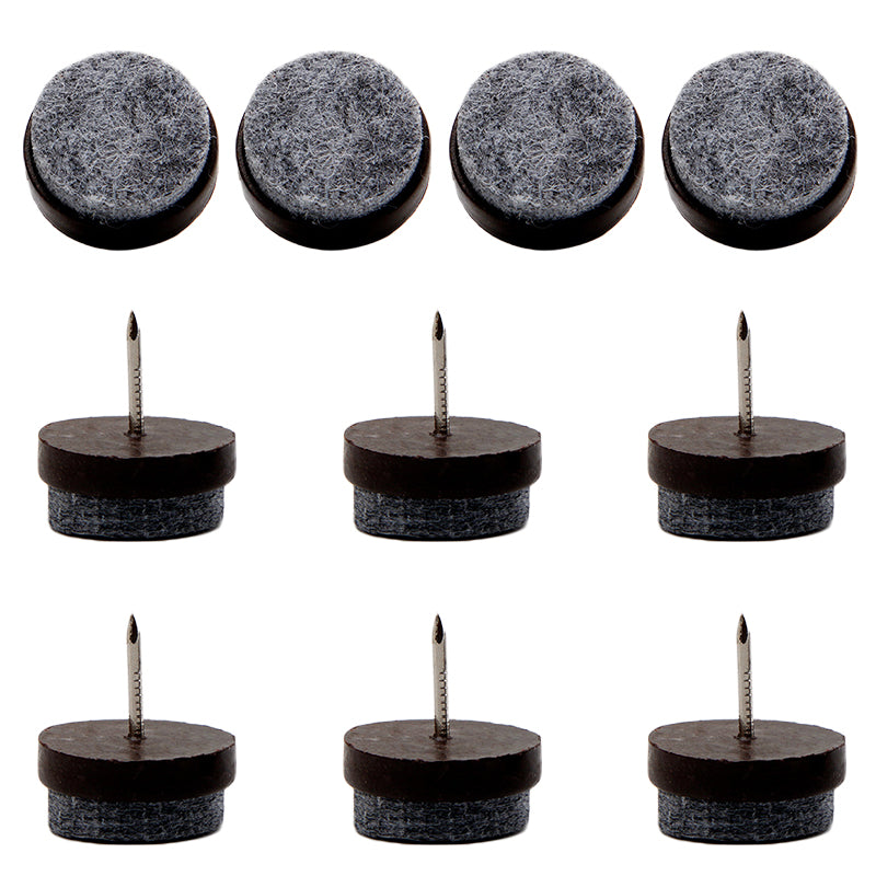 10Pcs / Set 22mm Chair Table Furniture Leg Bottom Feet Pad Noise Reduction Floor Protector Nail