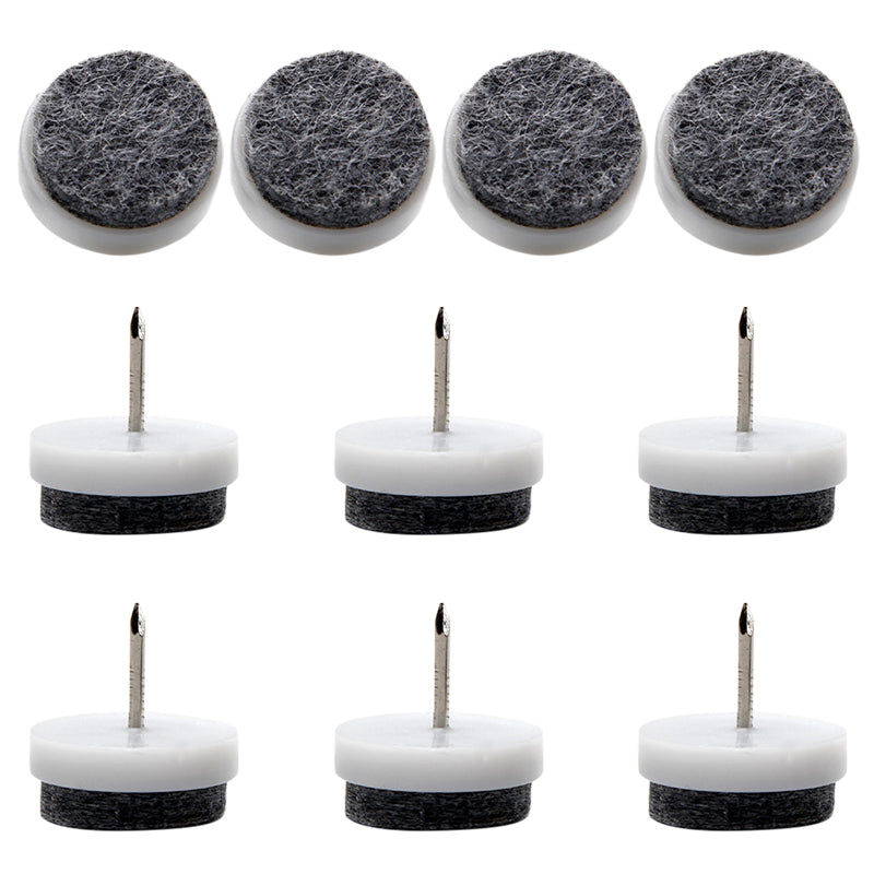 10Pcs / Set 22mm Chair Table Furniture Leg Bottom Feet Pad Noise Reduction Floor Protector Nail