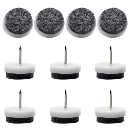 10Pcs / Set 22mm Chair Table Furniture Leg Bottom Feet Pad Noise Reduction Floor Protector Nail