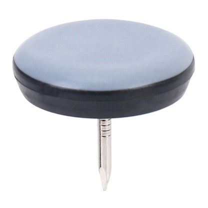 20Pcs / Set 19mm Diameter Home Sofa Chair Leg Pads Floor Protectors Nail-on Sliders Round Furniture Easy Movers