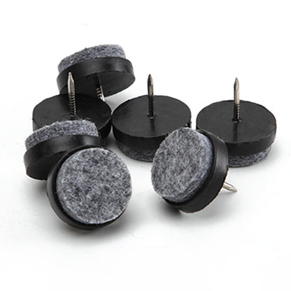 10Pcs / Set 20mm Round Anti-Slip Felt Nail Pad Slider Floor Protectors Furniture Felt Pads for Chairs Tables