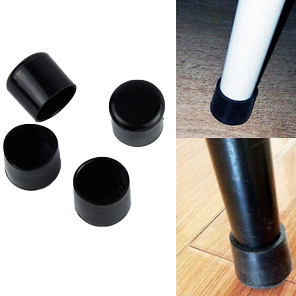 40Pcs 10mm Round Non-Slip Chair Leg End Cap, PVC Furniture Leg Covers Floor Protector Pads Reduce Noise Table Feet Cap