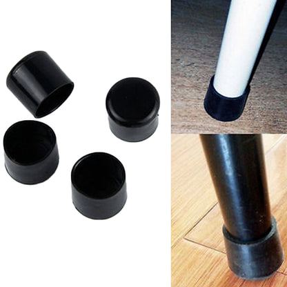 40Pcs 10mm Round Non-Slip Chair Leg End Cap, PVC Furniture Leg Covers Floor Protector Pads Reduce Noise Table Feet Cap