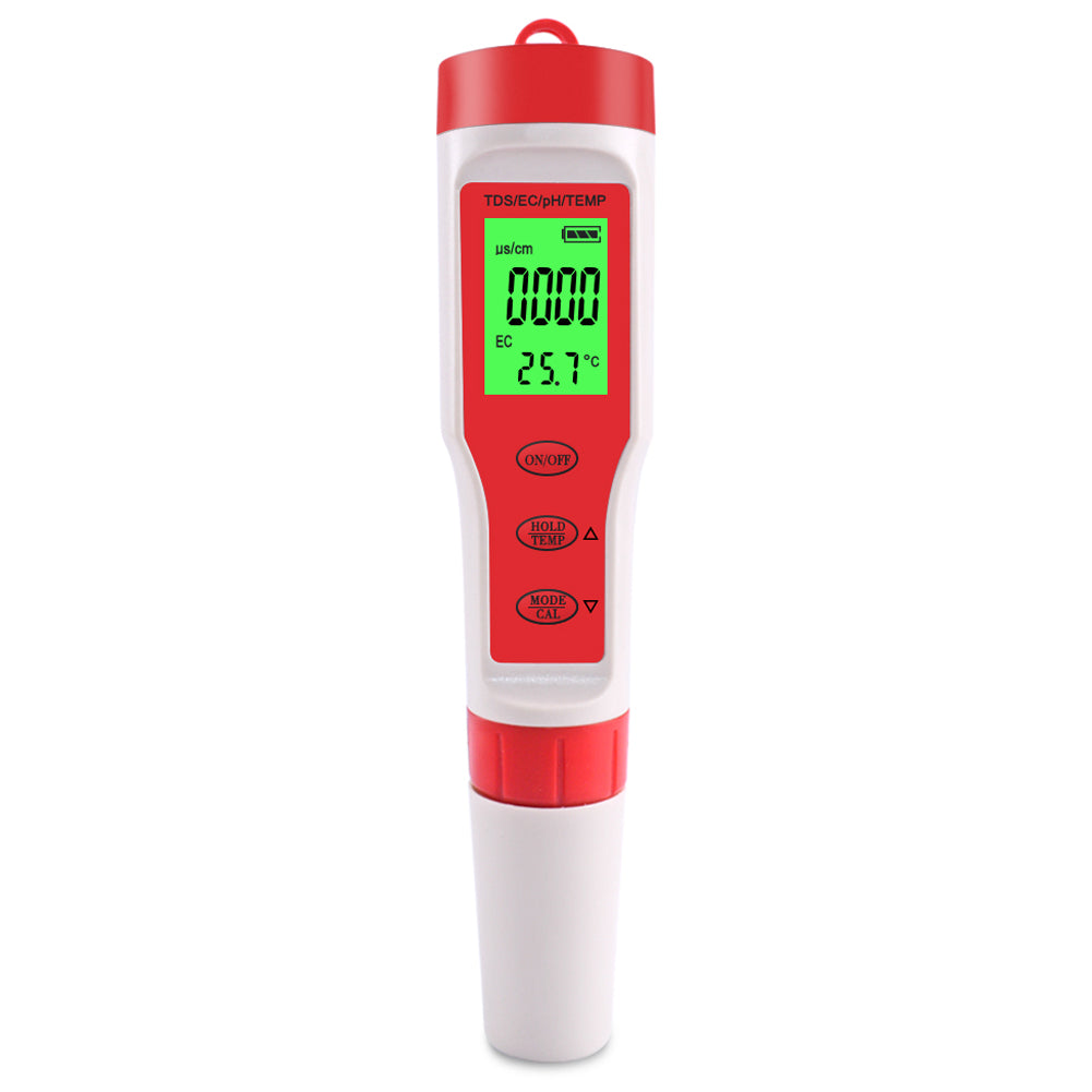 4-in-1 Multifunctional PH / EC / TDS / Temp Meter Portable Water Quality Digital Backlit Tester Pen (without Battery)