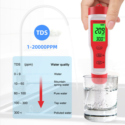 4-in-1 Multifunctional PH / EC / TDS / Temp Meter Portable Water Quality Digital Backlit Tester Pen (without Battery)