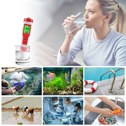 4-in-1 Multifunctional PH / EC / TDS / Temp Meter Portable Water Quality Digital Backlit Tester Pen (without Battery)