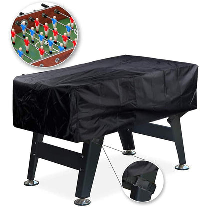 KG0212 Foosball Table Cover Outdoor Waterproof Patio Coffee Chair Billiard Soccer Table Dust Cover (420D Silver Coating)