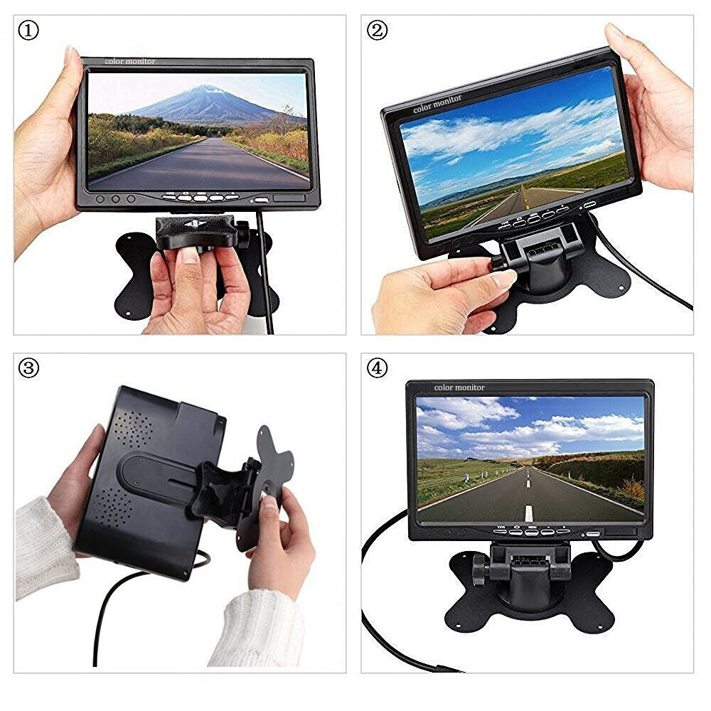 7-Inch Car Monitor Set Wireless Back-Up Camera Bus Wireless Rear View System (Digital Version)