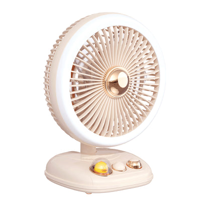 F10 USB Folding Desktop Fan Portable Cooling Fan with Night Light Support Wall-Mounted Installation