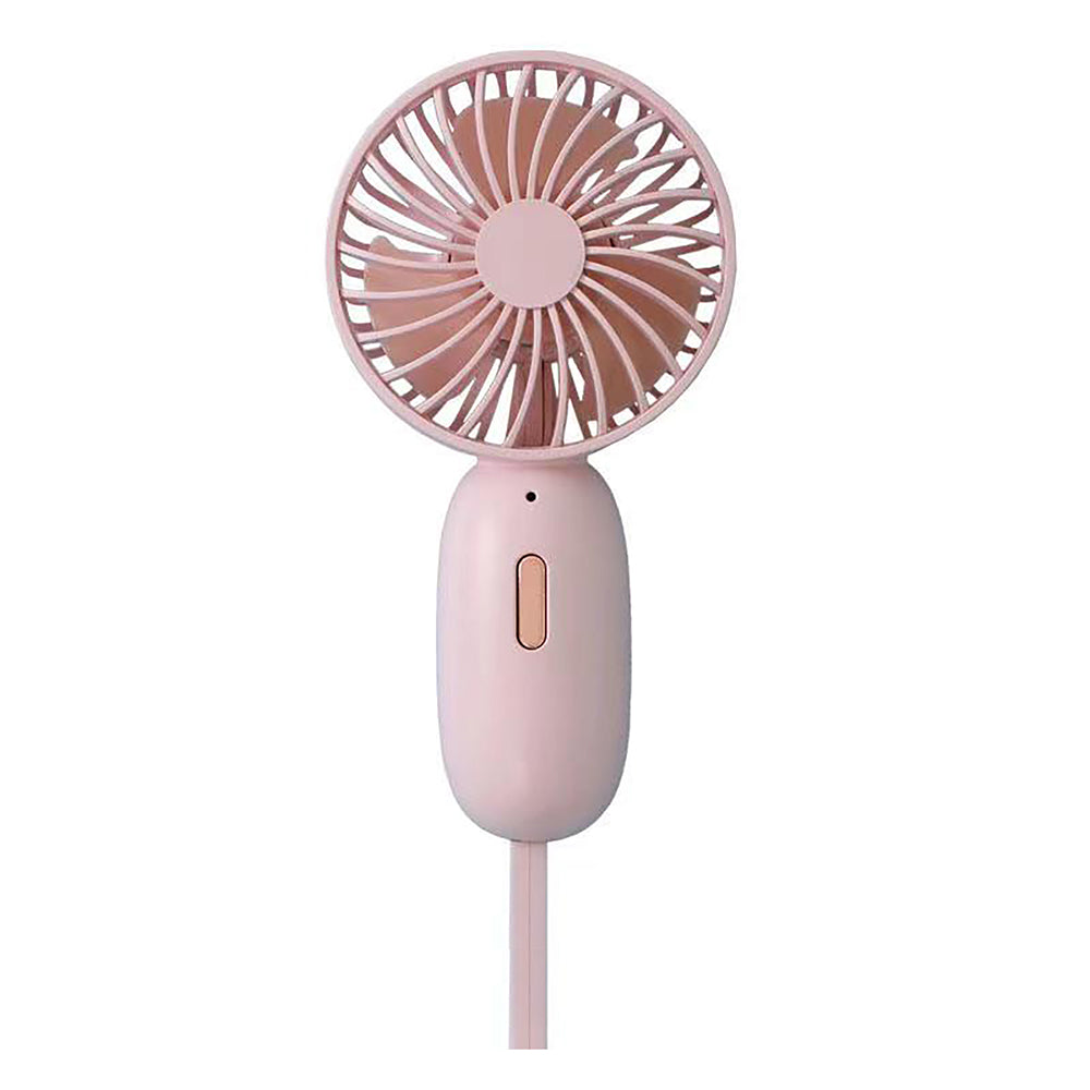 F211 Mini Handheld Fan 3 Speeds Adjustable Silent Fan with Wrist Strap