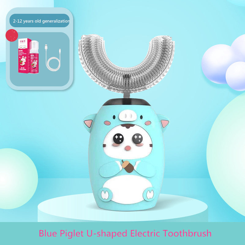 ZZ05 U-shape Childrenâ€™s Sonic Toothbrush Smart Timing USB Rechargeable Electric Toothbrush