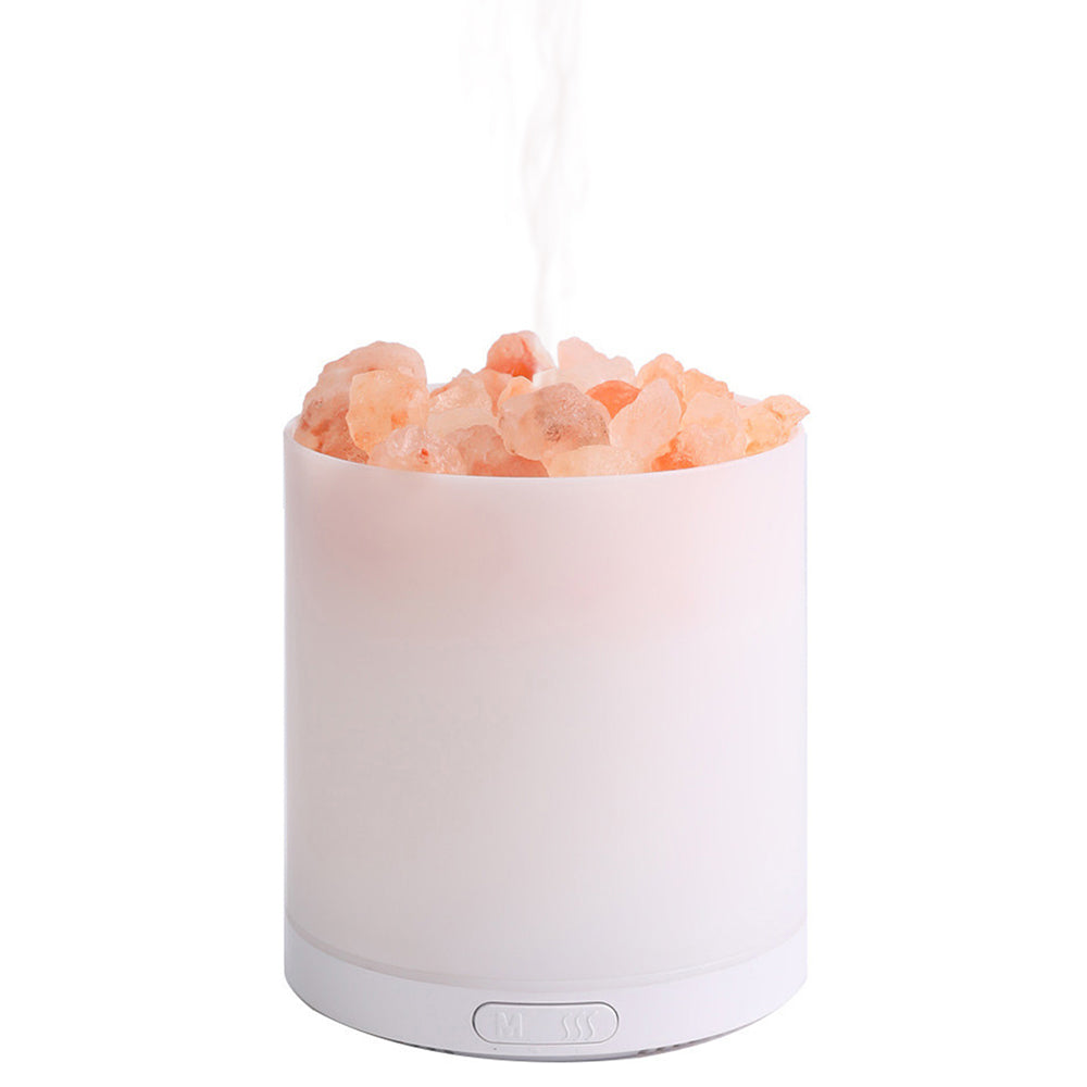 A5 Salt Stone Air Humidifier Negative Ion Aroma Diffuser Desktop Mist Maker Silent Fog Sprayer with Light Effect