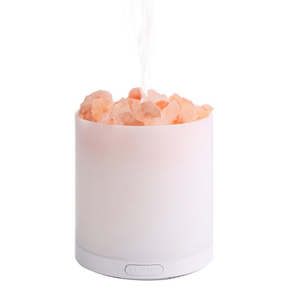 A5 Salt Stone Air Humidifier Negative Ion Aroma Diffuser Desktop Mist Maker Silent Fog Sprayer with Light Effect