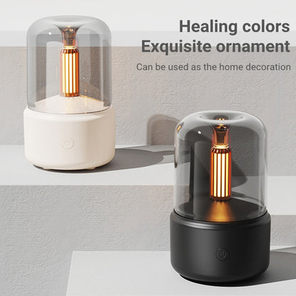 DQ702 Air Humidifier Simulation Candlelight Aromatherapy Essential Oil Diffuser for Home Office Yoga Room