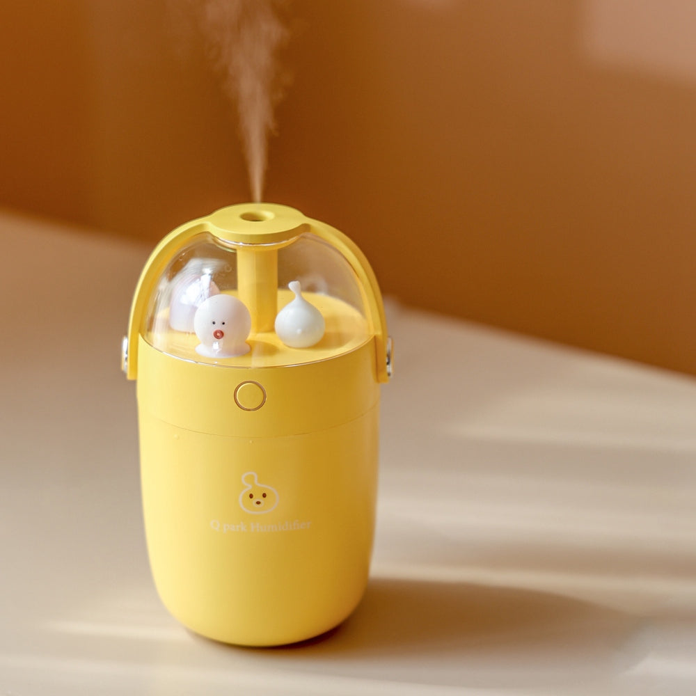 Y19 300ML Mini Size USB Rechargeable LED Night Light Silent Mist Humidifier for Home Car Office