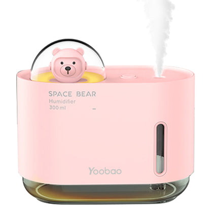 YOOBAO M318 Space Bear Humidifier 300ml Air Humidifier Cute Fog Sprayer Mini Mist Maker for Home, Office