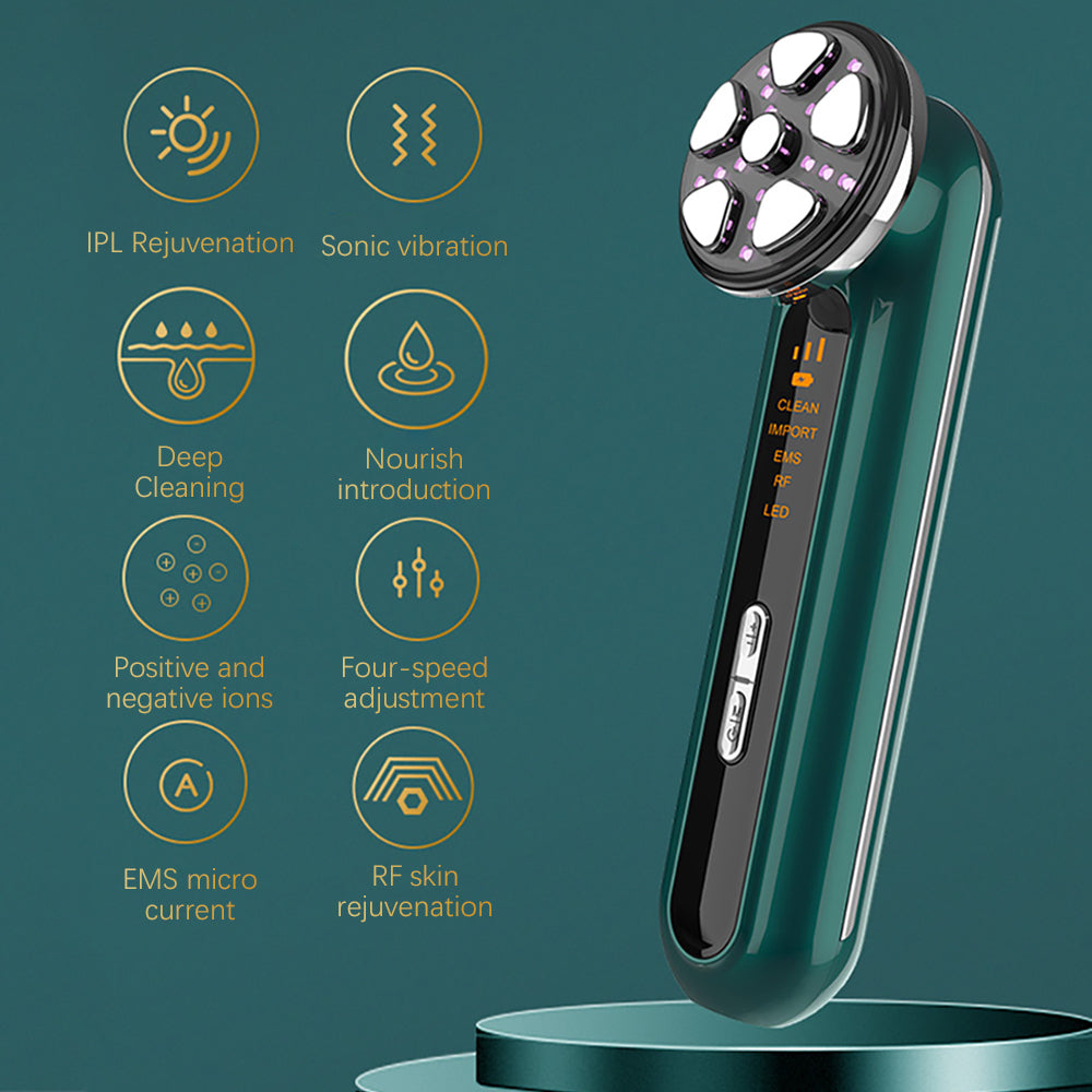 RF Instrument Skin Rejuvenation EMS Microcurrent Facial Cleaning Device Portable Skin Instrument