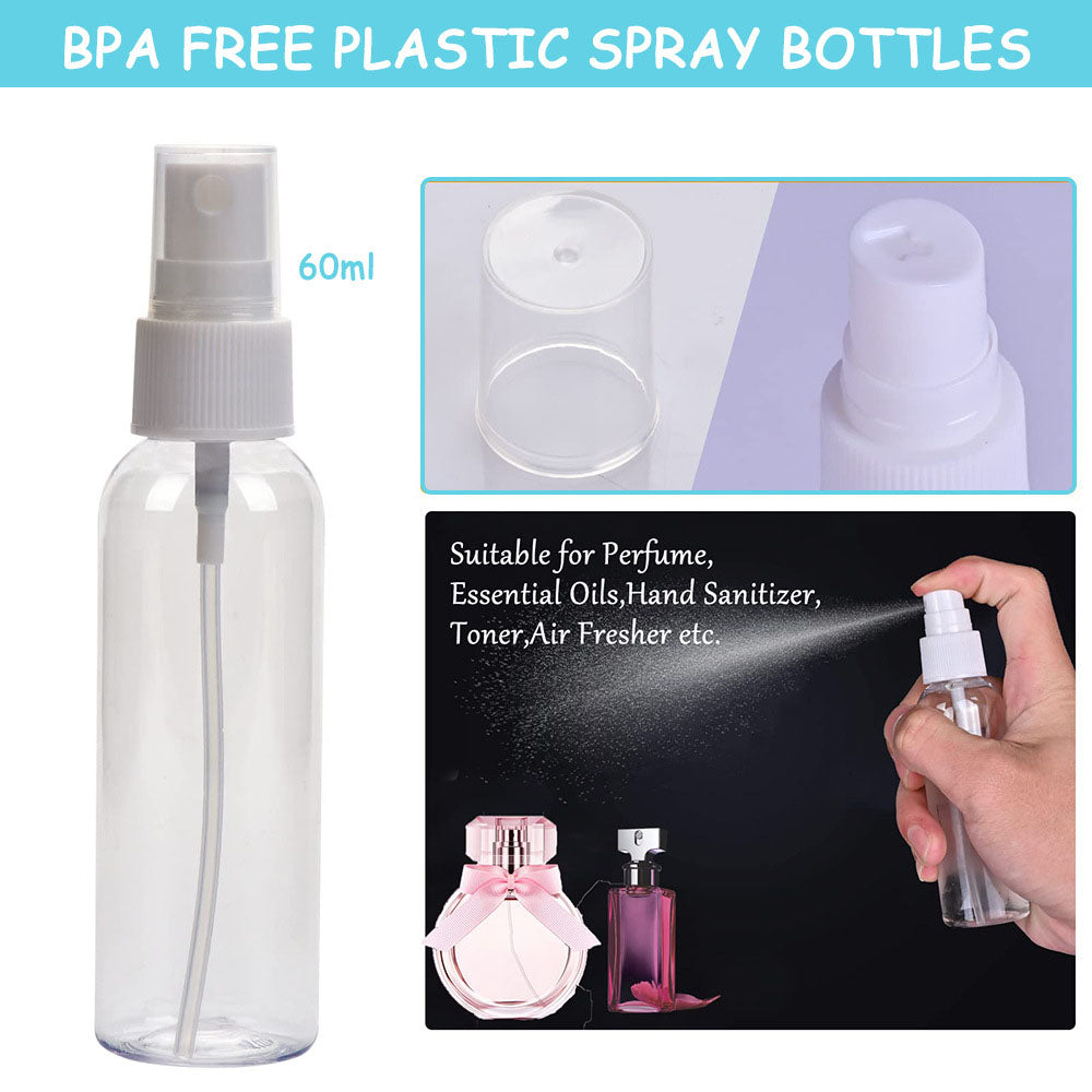 H01244 21Pcs Toiletries Travel Bottle Set Leak Proof Refillable Container for Lotion Liquid Shampoos