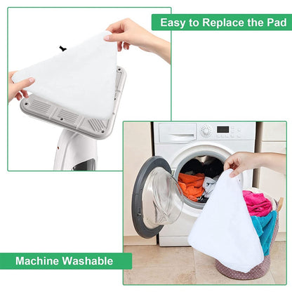 6PCS Home Clean Steam Mop Reusable Replacement Microfiber Cleaning Pads Washable Cloths for Steamboy H2O