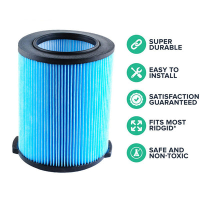 Replacement Filter for Ridgid VF5000 / WD1450 / WD0970 / WD1270 Vacuum Cleaner Cartridge Filter