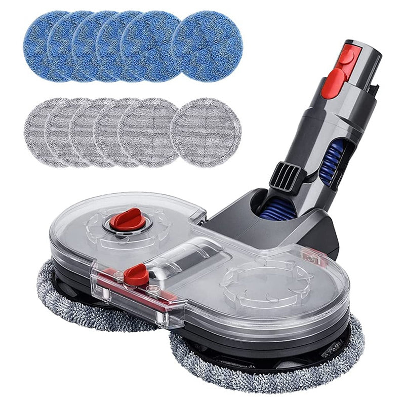 12PCS Electric Washable Mop Pads+1PC Water Tank Attachment for Dyson V15 / V11 / V10 / V8 / V7 Vacuum Cleaner