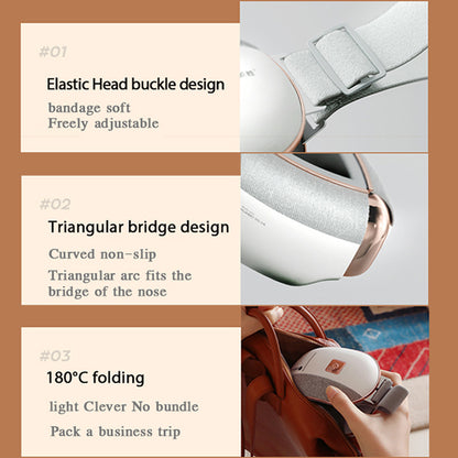 HUAWEI KAISUM A3 Foldable Wireless Eye Massager with Speaker 8 Airbags 5 Modes Hot Compress Eye Care Device