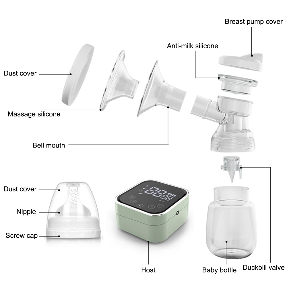 MIDALA D115 Electric Breast Pump 3 Modes Quiet Mother Breast Milk Suction Tool (FDA Certificated, BPA Free)