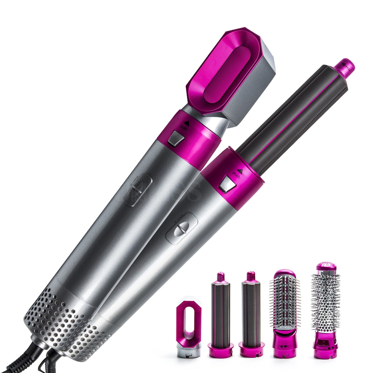 ZZ-618 5-in-1 MultiFunctional Hair Dryer Comb Hot Air Styler Comb Hair Styling Brush Hair Styling Tool